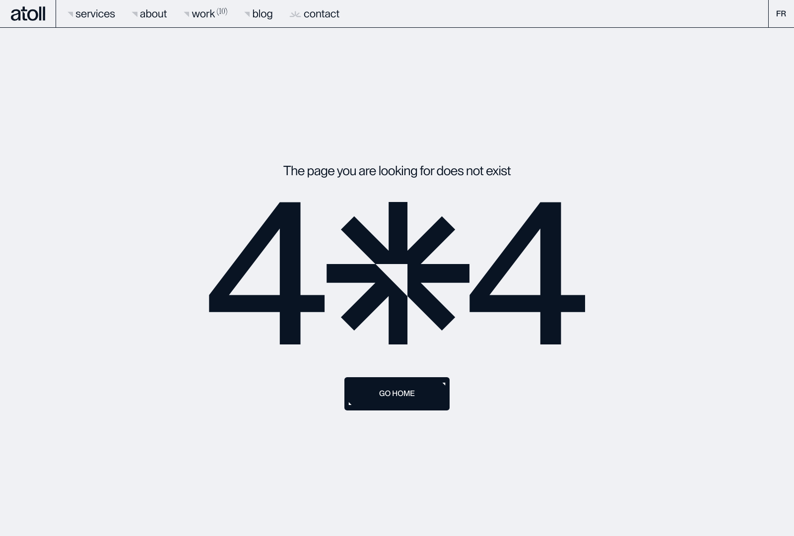Atoll Digital 404 Not Found Landing Page Example