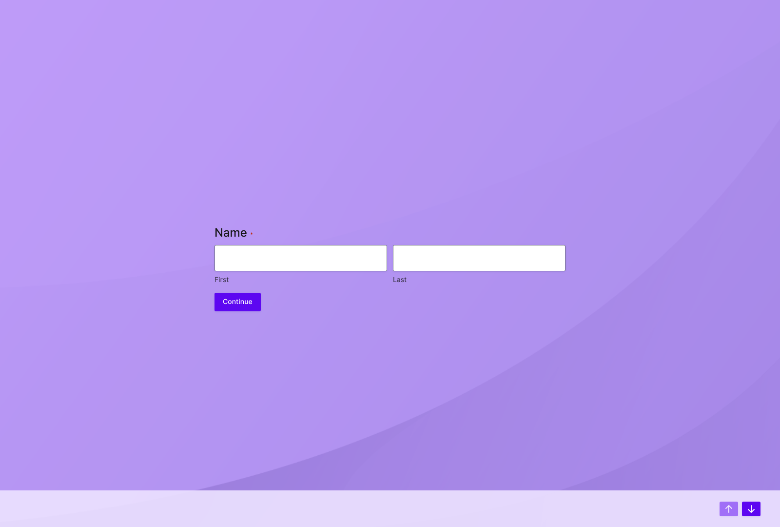 Brand Awareness Survey Template with fields for brand visibility questions, user-friendly layout and submit button.