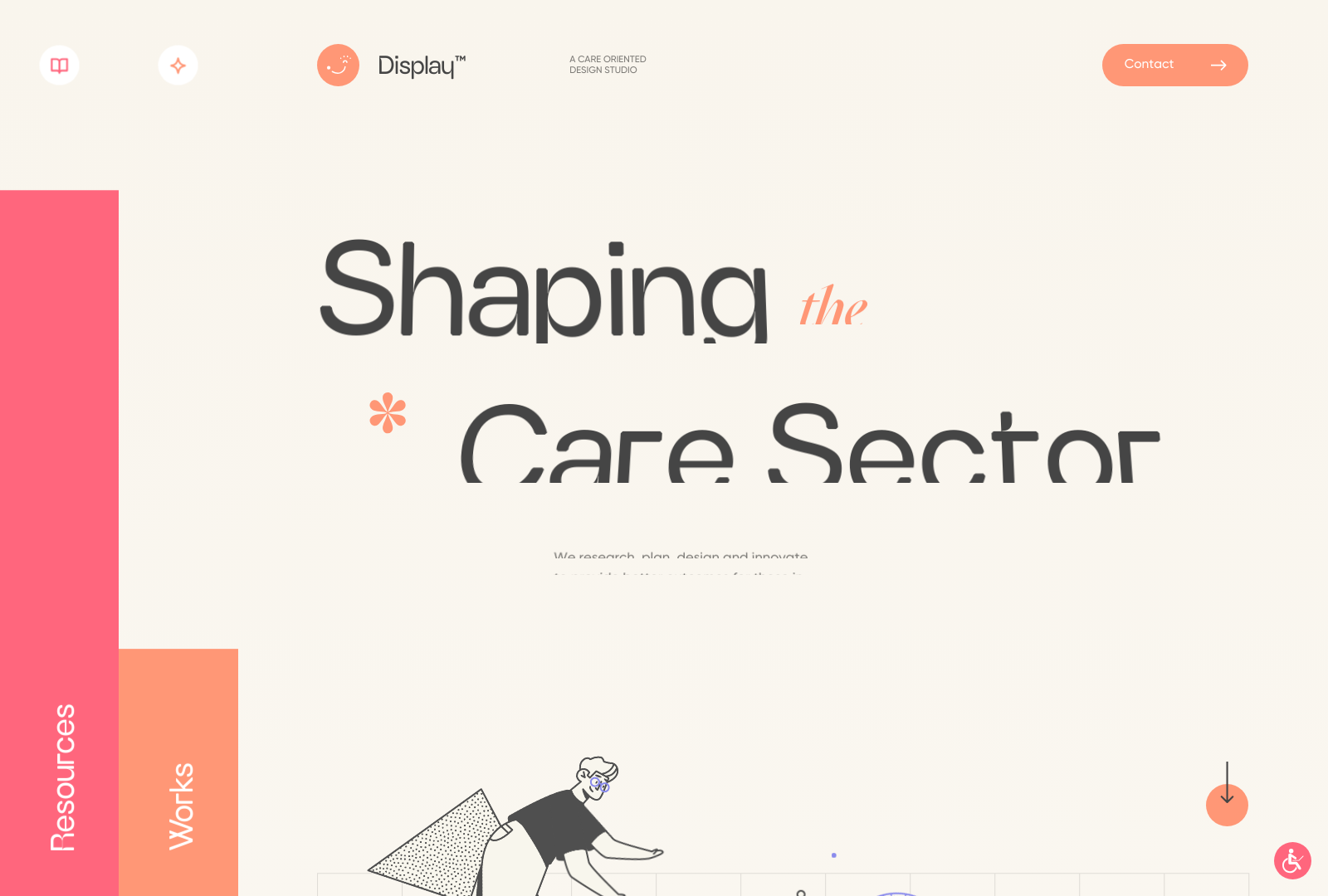 Display Care Landing Page Example