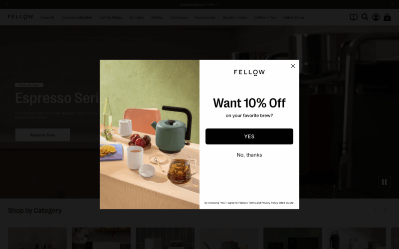 Fellow Products Landing Page Example