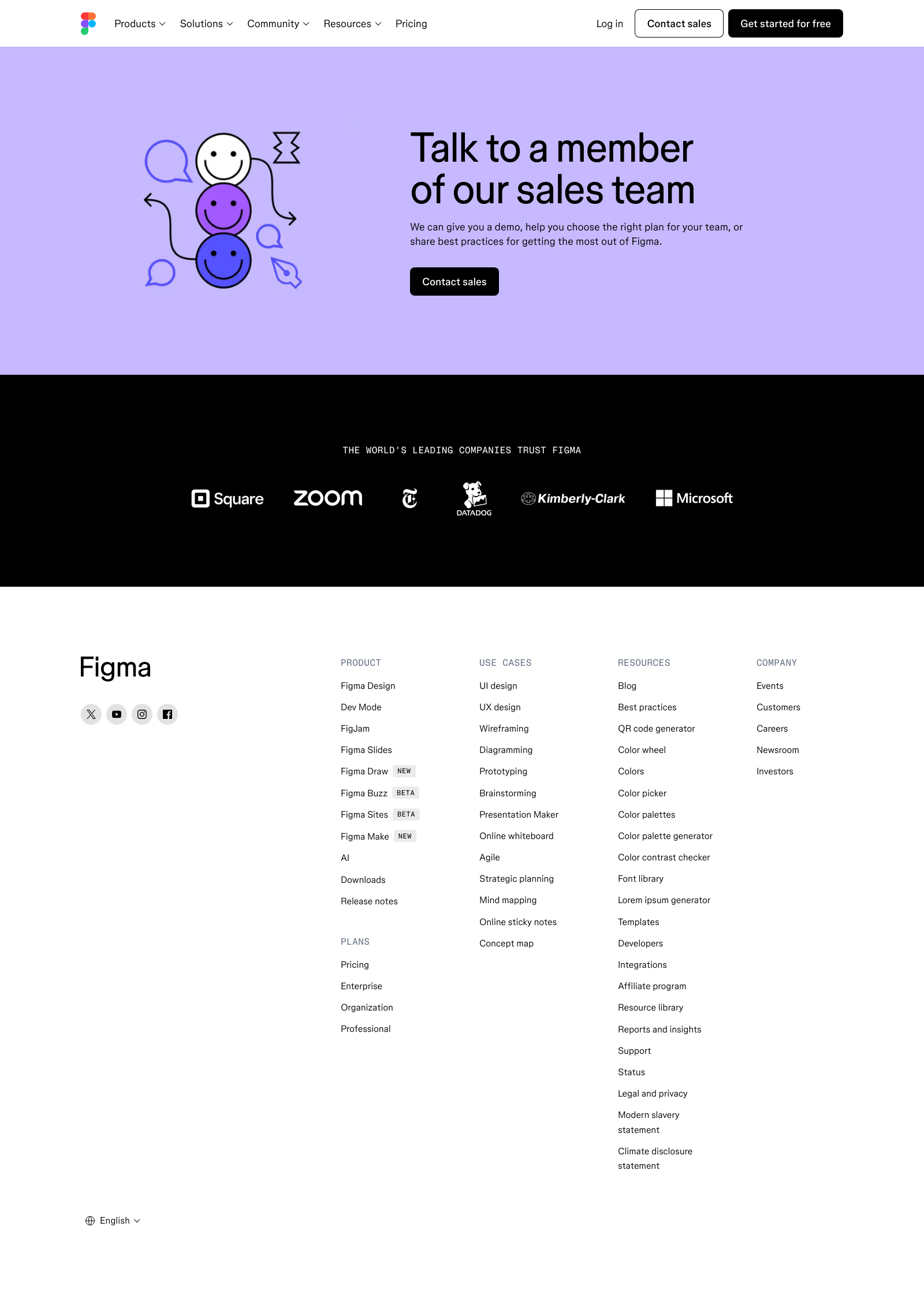 Figma Landing Page Example