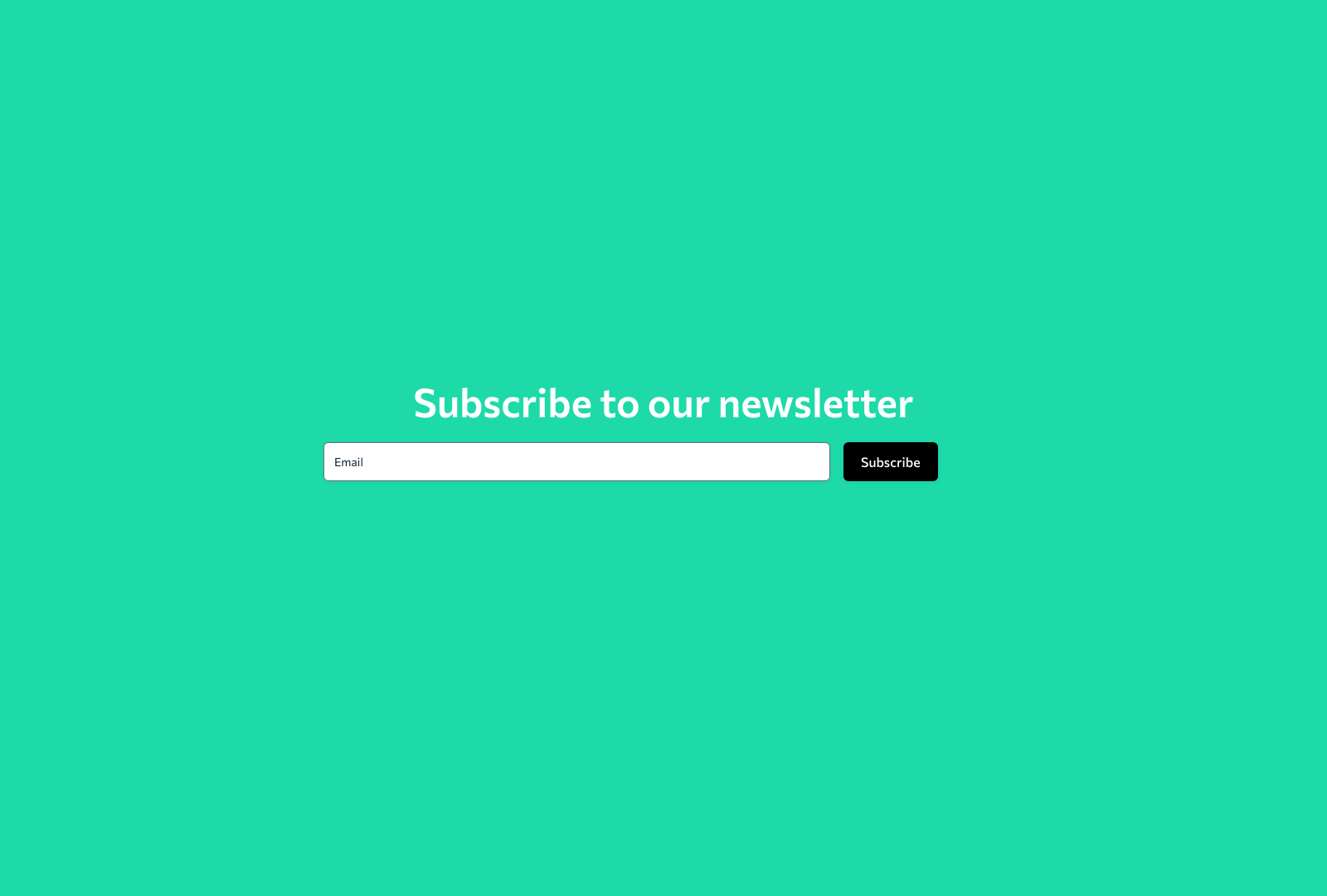Inline Email Signup Template with email field and signup button for easy subscriptions.