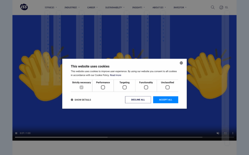 ISS World Landing Page Example