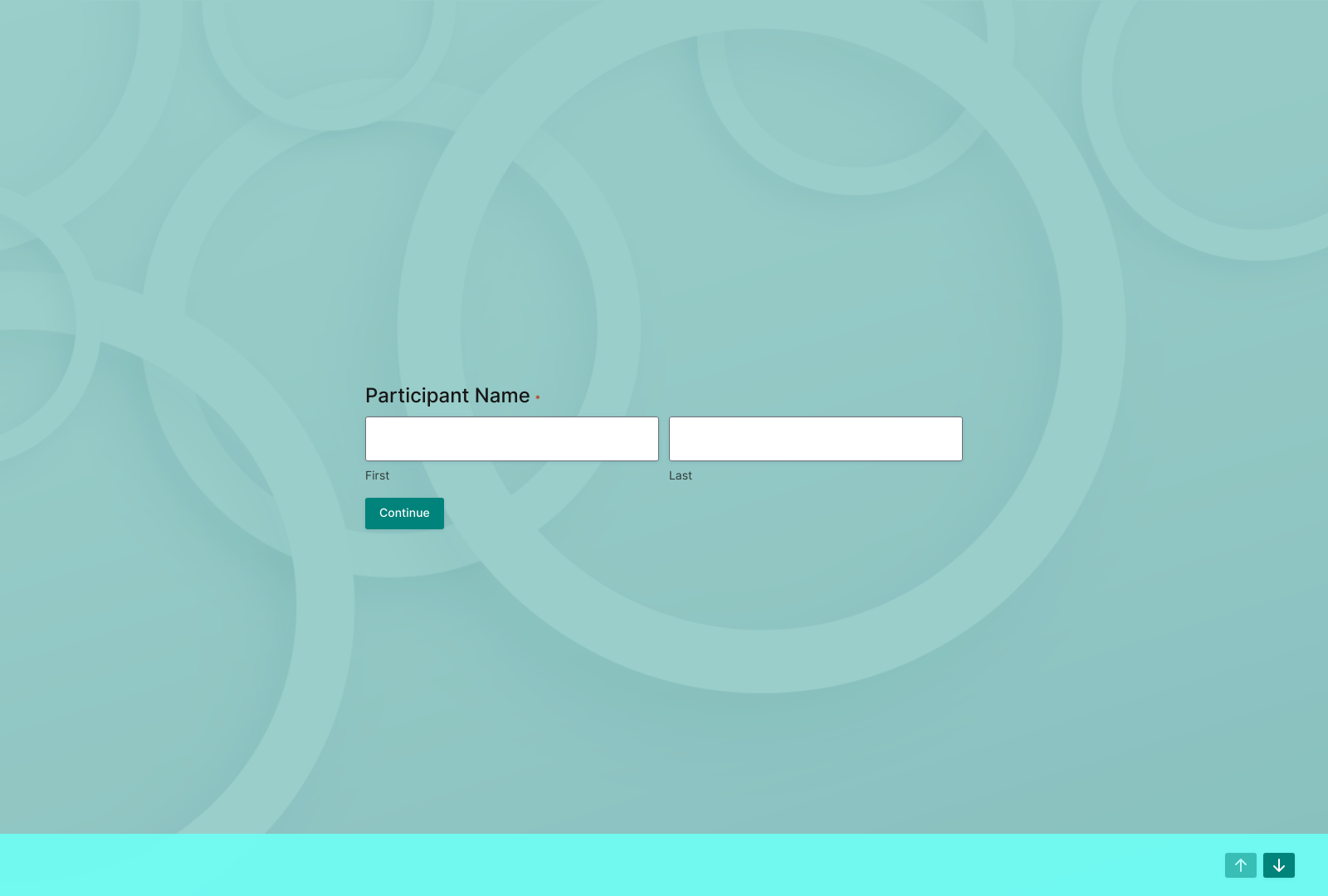 Market Research Survey Template showing input fields, dropdowns, and submit button.