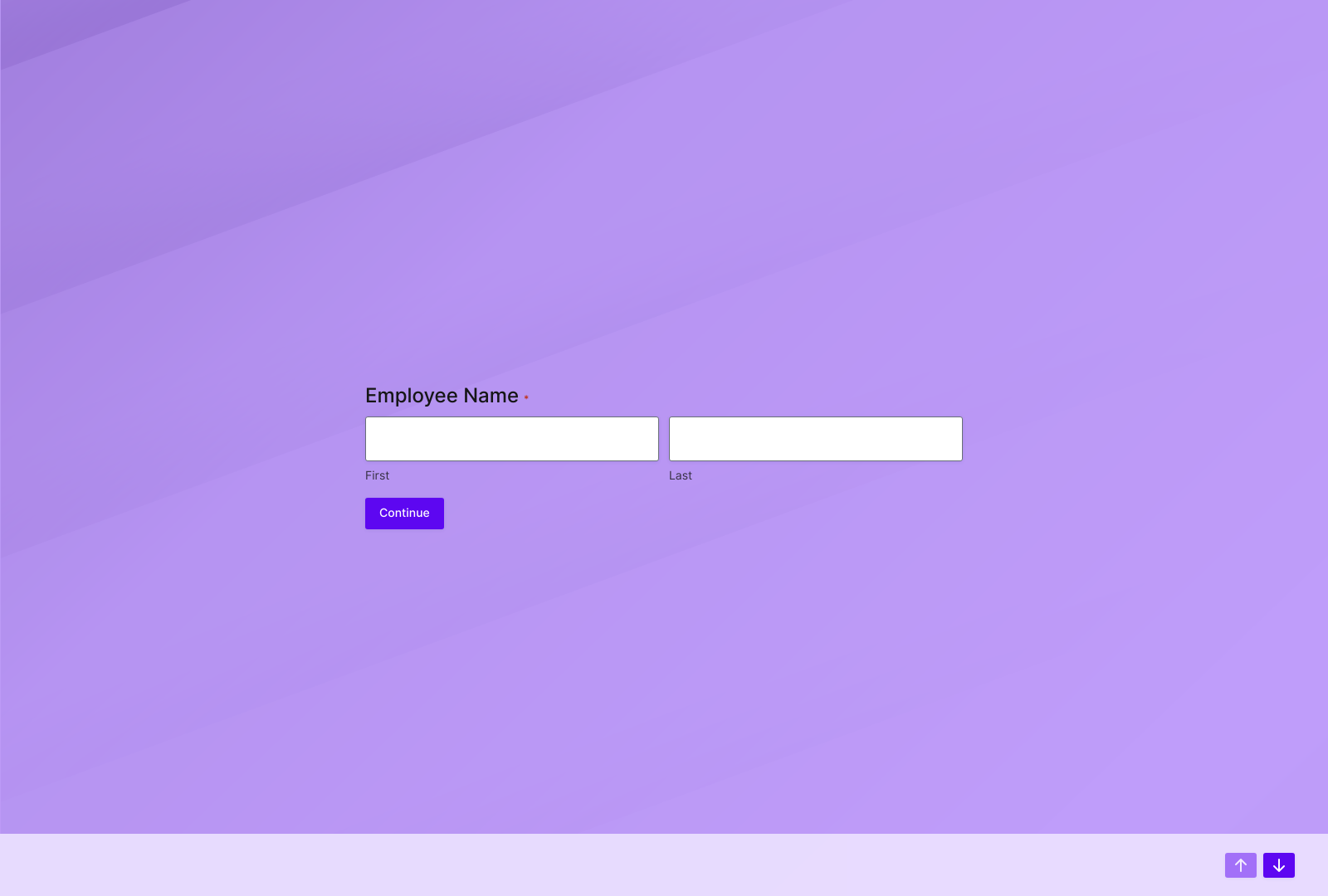Performance Management Survey Template with various fields and buttons for feedback collection.