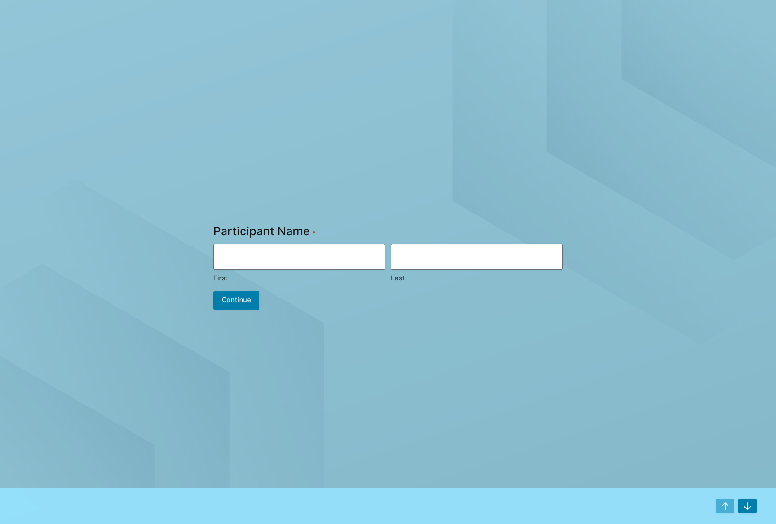 Post-Event Satisfaction Survey Template with feedback fields and submit button.