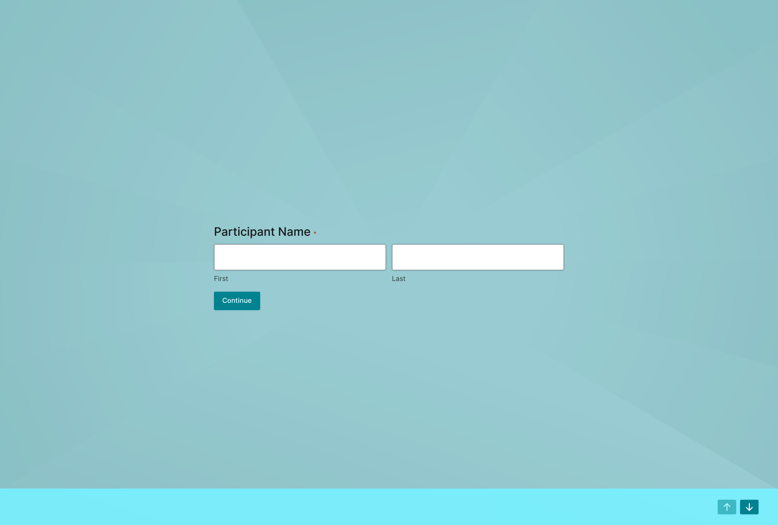 Screenshot of Product Concept Testing Survey Template with input fields and submit button.