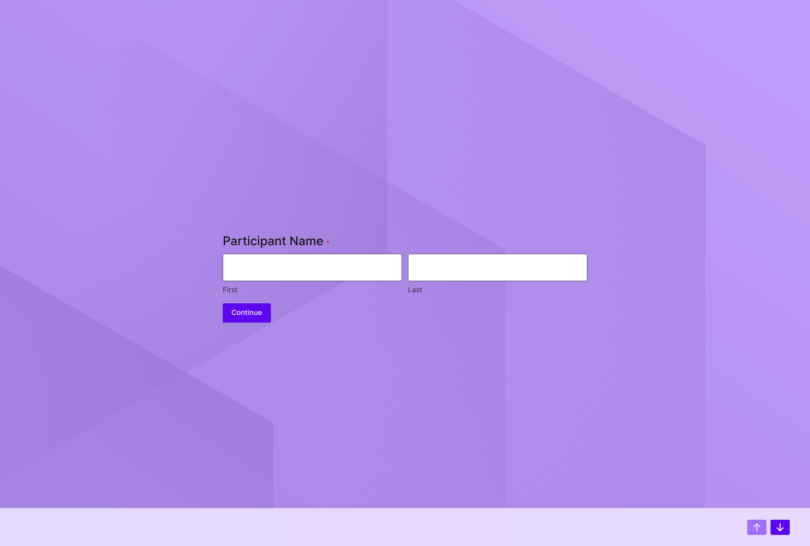 Puzzle Recommendation Quiz Template with fields and buttons for user preferences.