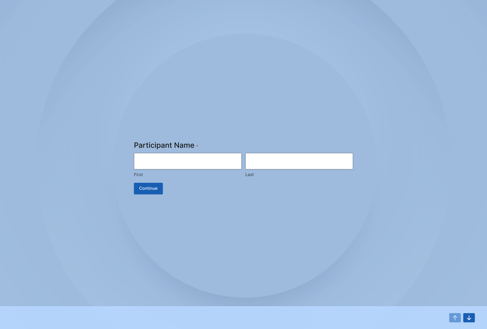 Retrospective Survey Template with feedback fields and submit button.