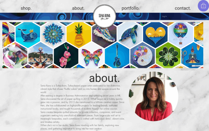 Senaruna Landing Page Example