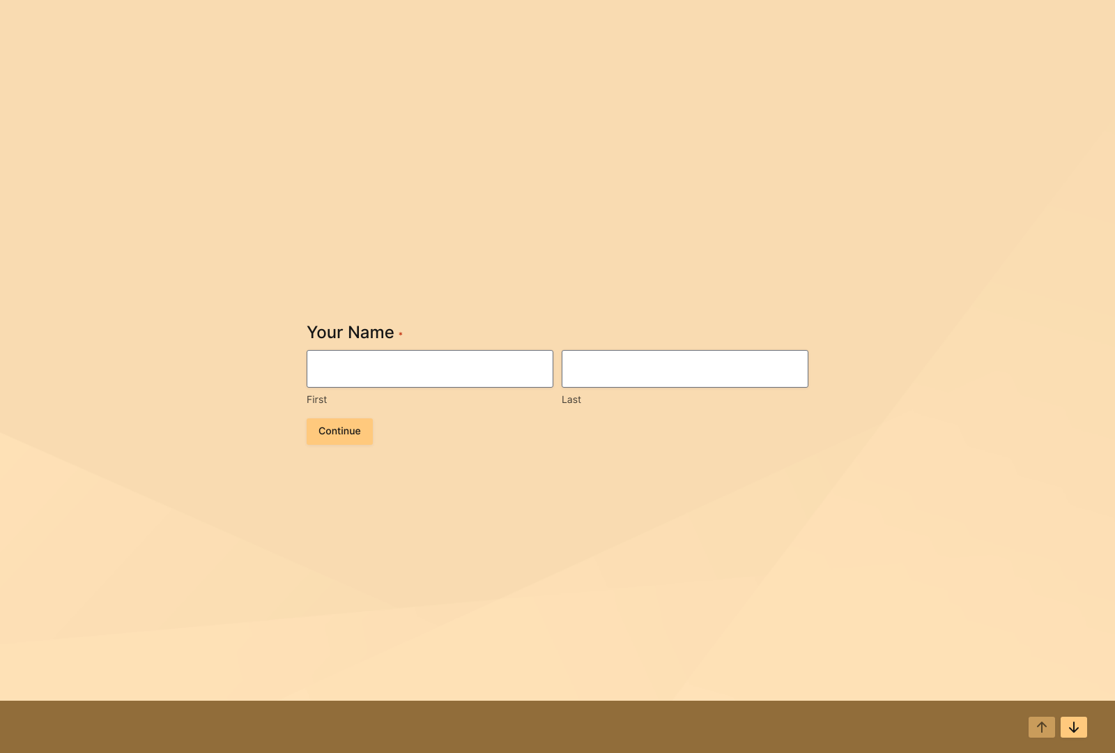 Skin Care Recommendation Quiz Template with interactive fields and buttons for personalized product quizzes.