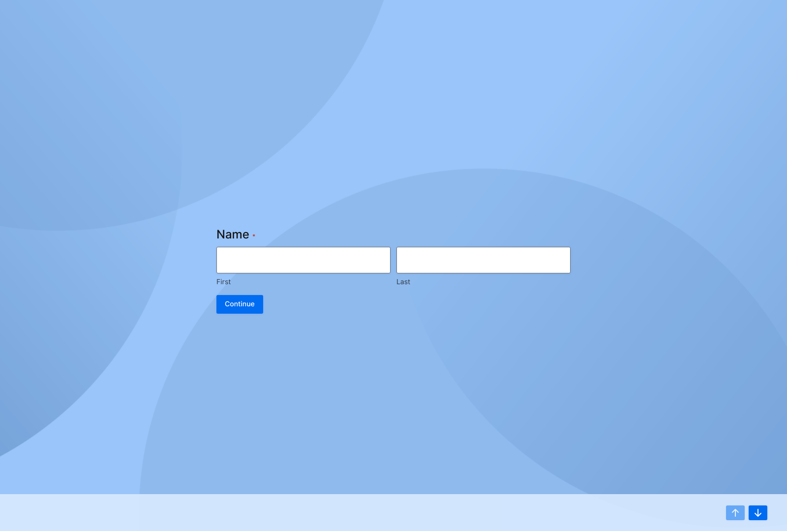 Screenshot of Social Quizzes Template showing interactive quiz fields and submit button.