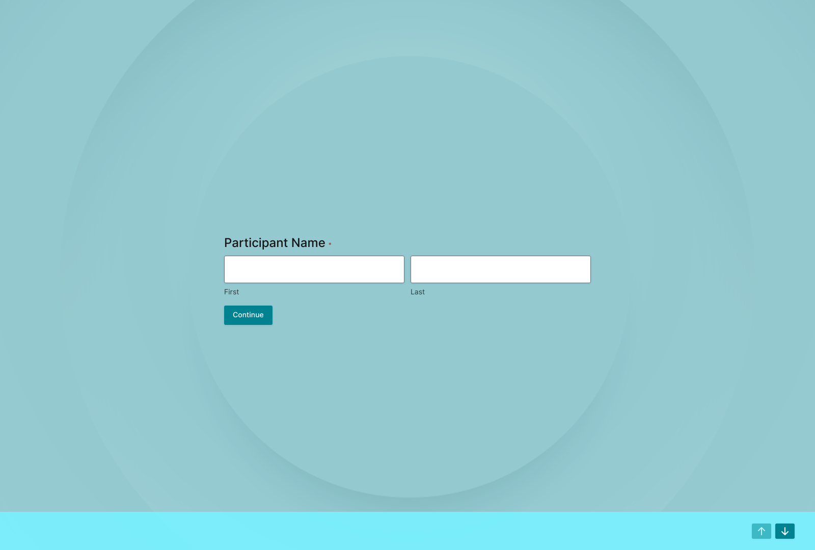 Sunglasses Recommendation Quiz Template showing quiz fields and buttons for user engagement.