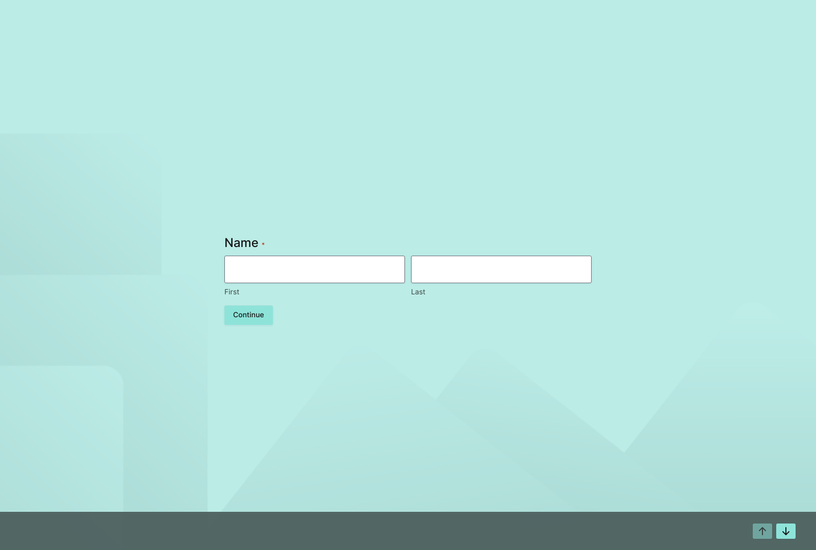 Swimwear Recommendation Quiz Template with fields for questions and options, buttons for navigation.