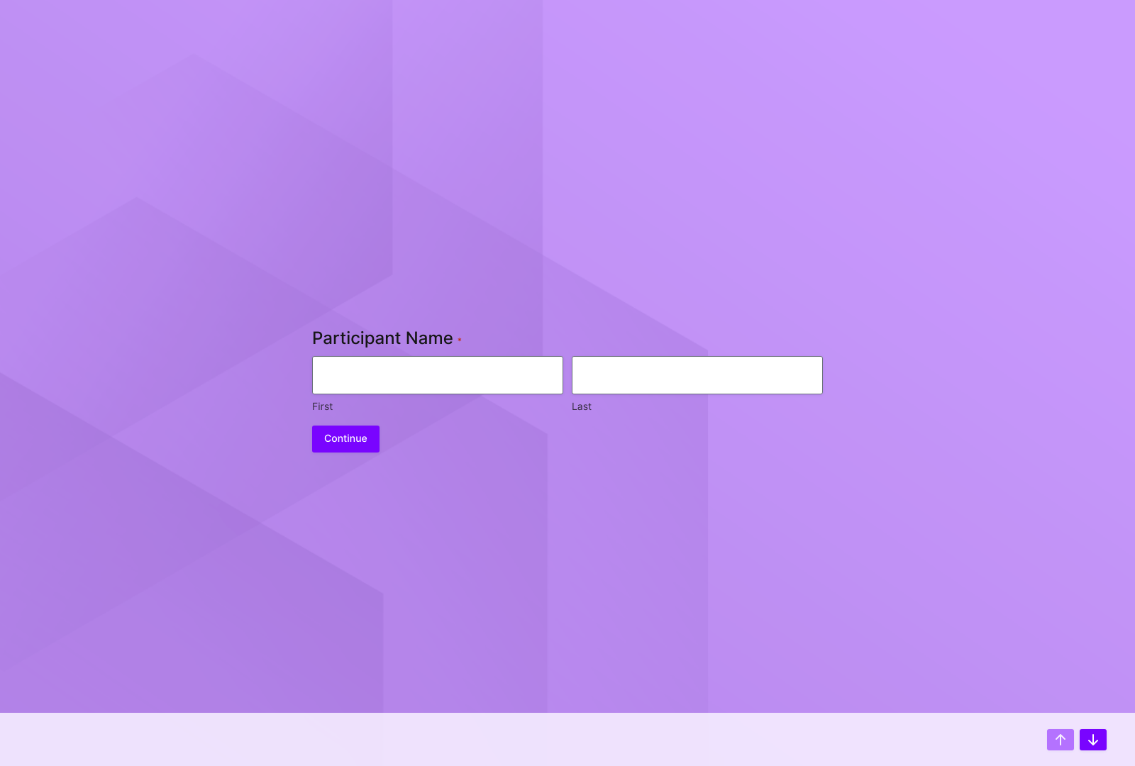 Target Market Demographics Survey Template with fields for age, gender, income, and location, plus submit button.