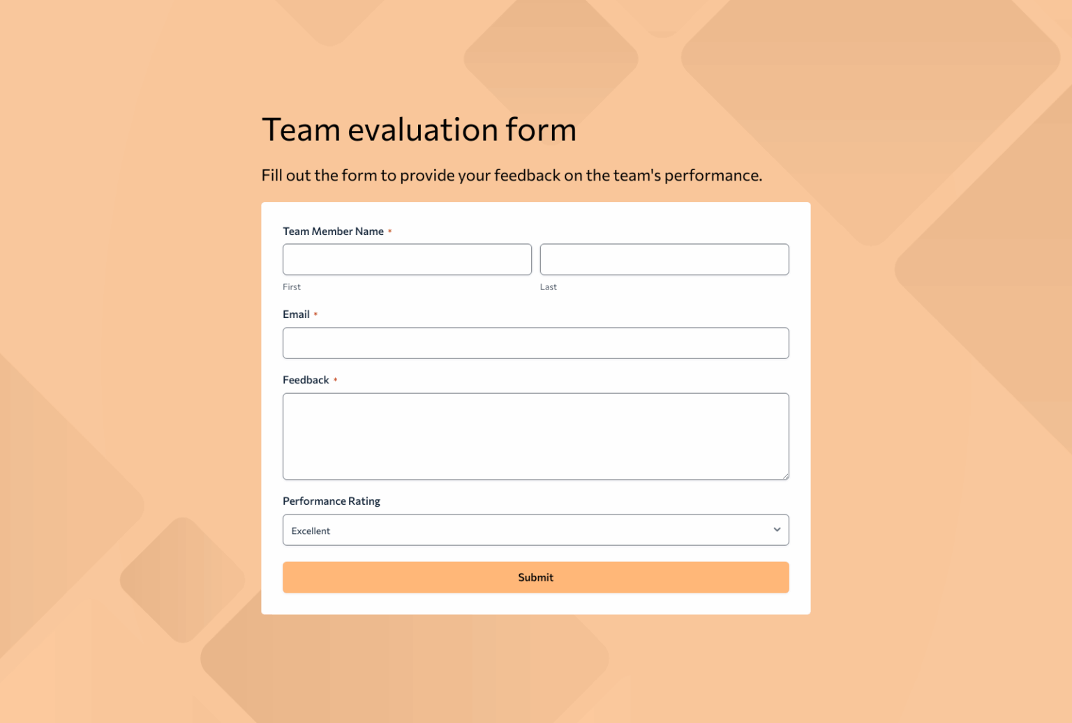Image 17 for Project Team Evaluation Template