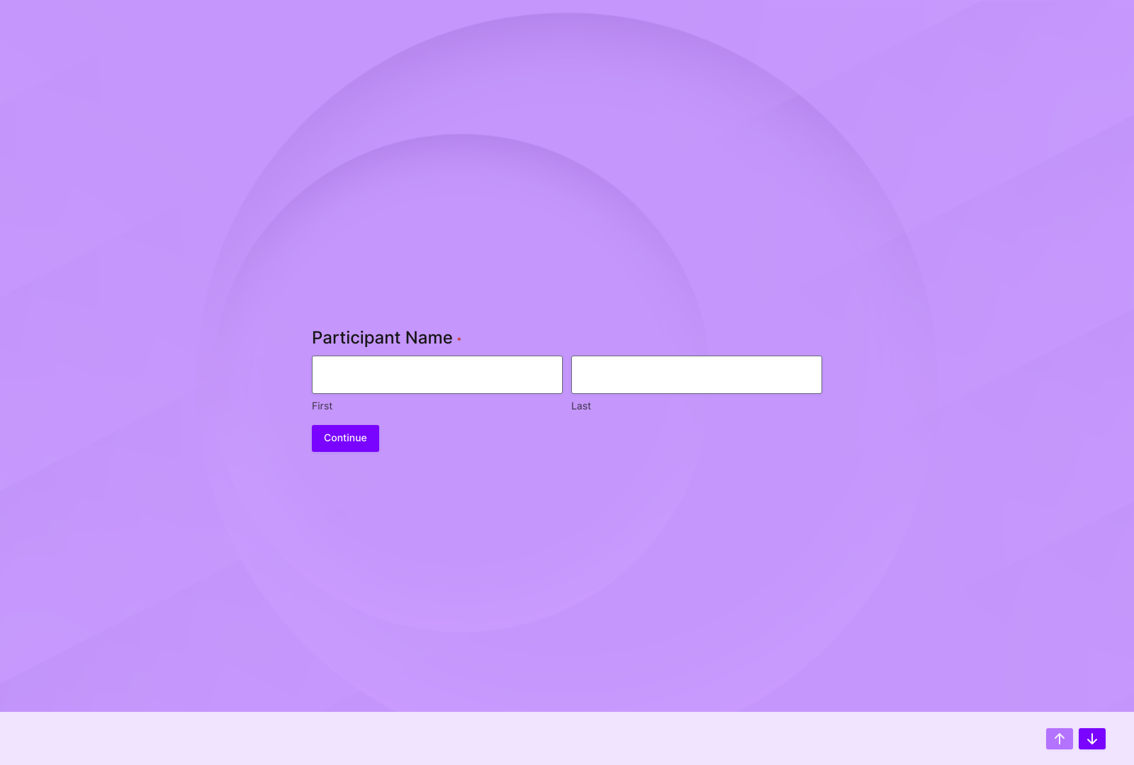 Training Needs Assessment Survey Template with fields for participant goals and session tailoring options.