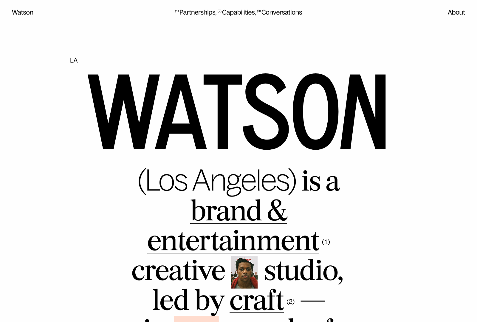 Watson Design Group Landing Page Example