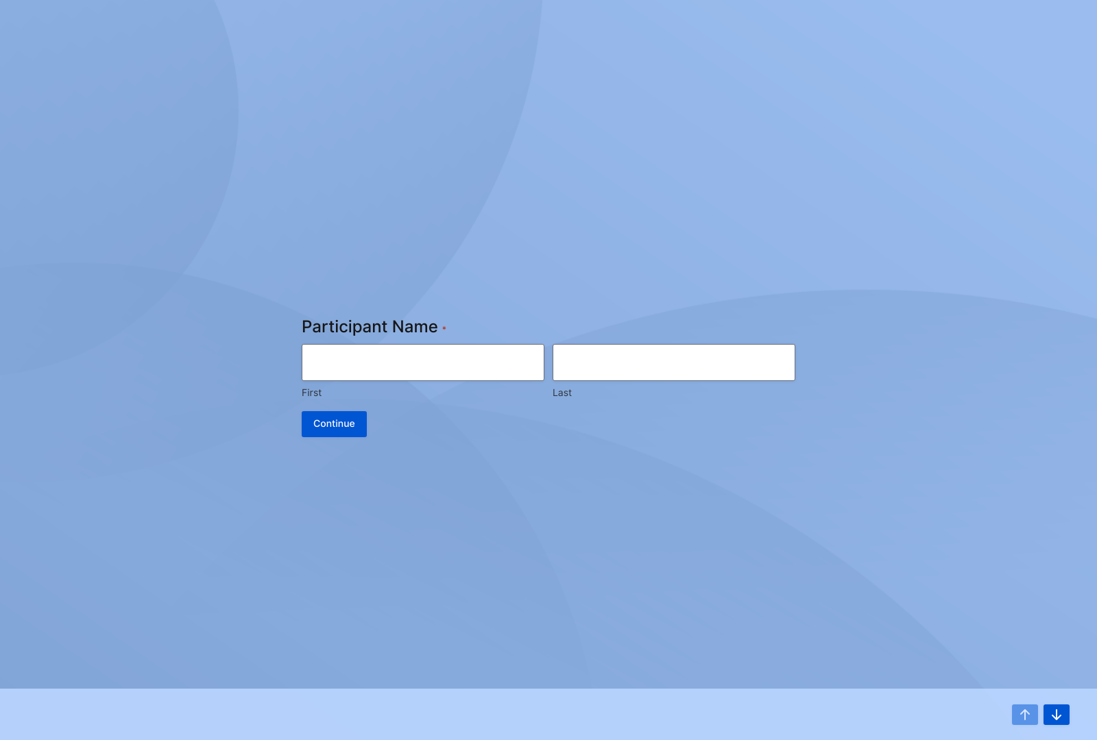 Wrestling Gear Recommendation Quiz Template with interactive fields and submit button.