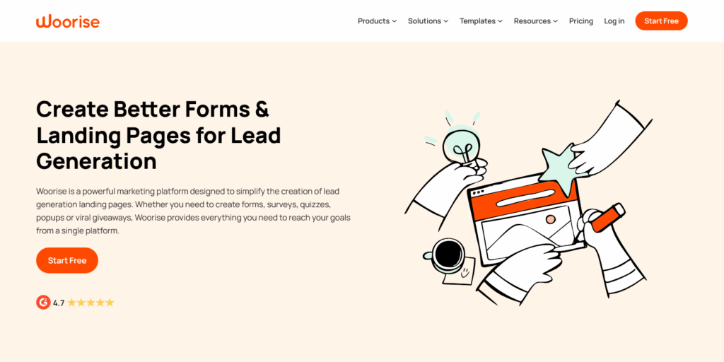 Form Builder and Landing Pages for Lead Generation – Woorise