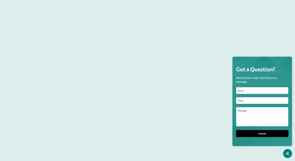 popover contact form