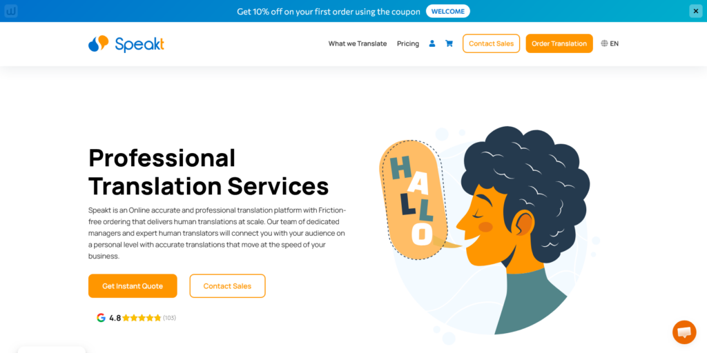 Online Professional Translation Services Speakt.com