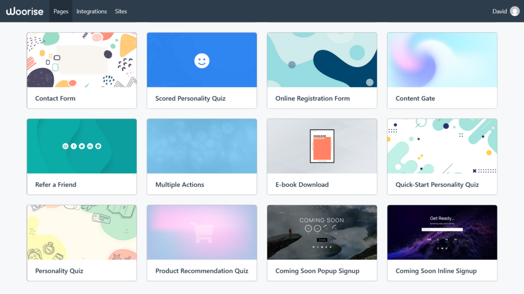 pick a coming soon template