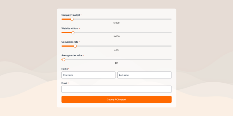 Marketing ROI Calculator template