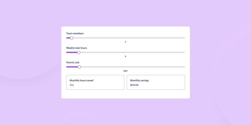 Business Time Savings Calculator Template
