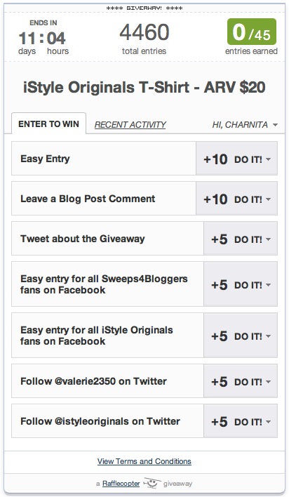 Rafflecopter Widget